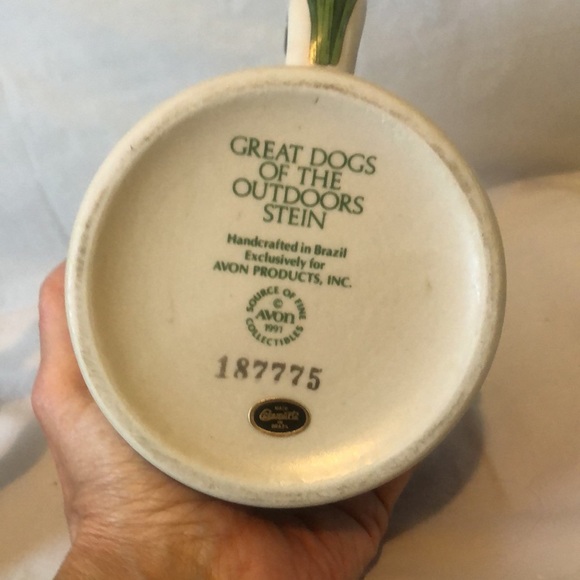 Ducks  & hunting dogs Avon beer steins in very good condition- patina on pewter - Picture 9 of 13